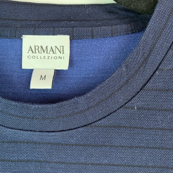 ARMANI COLLEZIONI STRIPE T-SHIRT - Picture 3 of 7